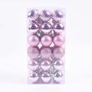 Decoração De Natal / 4cm 36 Peças Bolas Coloridas De Natal Com Glitter