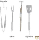 Kit Churrasco 4 Peças com Maleta em Alumínio – Conjunto Completo para Churrasco Portátil, Inclui Facas, Garfo, Pegador e Espátula – Prático, Resistente e Ideal para Viagens e Eventos - MJ BRANDS