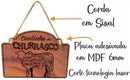 Placa Cantinho Do Churrasco - Decoração Mdf Cortes Bovino