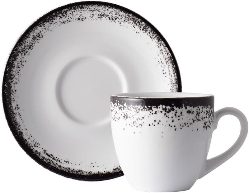 Aparelho de Jantar  Névoa Preto - Serve 06 pessoas (COLEÇÃO NÉVOA)