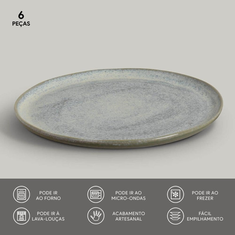 Aparelho de Jantar Cores Radiantes – (com Brinde) | Serve 06 Pessoas