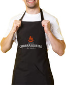Avental De Cozinha Churrasqueiro Preto Churrasqueiro Da Casa