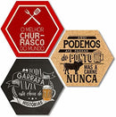 Kit com 3 placas em MDF - Churrasco - Cerveja