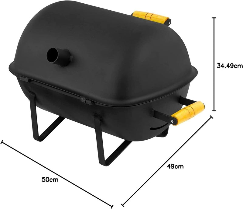 CHURRASQUEIRA MÓVEL PRO TORK TEXAS USA GRILL PRETO