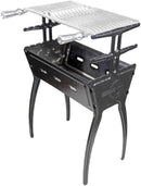 Caverna Do Bodão Churrasqueira Alumínio Fundido 81 Cm Preto Craquelado Resistente ao Tempo