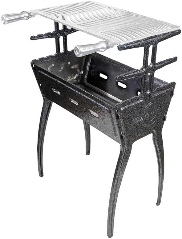 Caverna Do Bodão Churrasqueira Alumínio Fundido 81 Cm Preto Craquelado Resistente ao Tempo