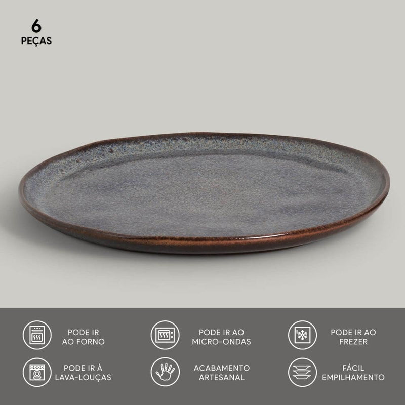 Aparelho de Jantar Cores Radiantes – (com Brinde) | Serve 06 Pessoas