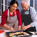 RUIBOLU Avental ajustável com 2 bolsos, aventais de algodão para cozinha e cozinha para mulheres, homens, chef, restaurante, churrasco, pintura