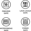 Aparelho de Jantar Cores Radiantes – (com Brinde) | Serve 06 Pessoas