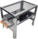 Churrasqueira Aço Inox Mini Grill Pesca Camping + Grelha