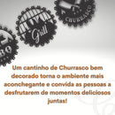 Decoração Cantinho Churrasco Placa Decorativa Churrasqueira