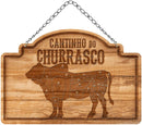 Placa Decorativa Em MDF - Cantinho do Churrasco