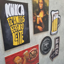 Kit com 6 placas decorativas em MDF - Churrasco - Bebidas - Cerveja