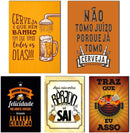 Kit 15 Placas Quadros Decorativos Tema Churrasco Bebidas