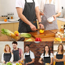 RUIBOLU Avental ajustável com 2 bolsos, aventais de algodão para cozinha e cozinha para mulheres, homens, chef, restaurante, churrasco, pintura