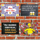 KIT 20 PLACAS QUADROS DECORATIVO TEMA CHURRASCO E CERVEJA