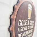 Kit 5 Placas Em Mdf Frases Churrasco Bar Boteco Cerveja