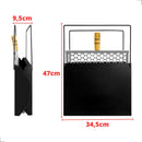 Churrasqueira De Aço Dobrável Portátil A Carvão Maleta Com grelha