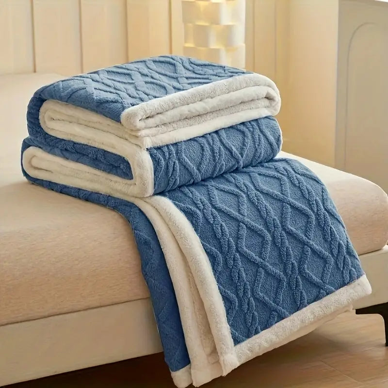 Urban Soft - Edredom Cobertor Casal Grosso Aconchegante Textura de Lã + BRINDE