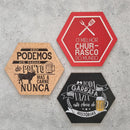Kit com 3 placas em MDF - Churrasco - Cerveja