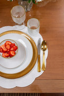 Aparelho de Jantar  White Gold  – (com Brinde) | Serve 06 Pessoas