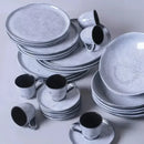 Aparelho de Jantar Orgânico Branco Retrô – (com Brinde) | Serve 06 Pessoas