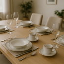 Aparelho de Jantar  Névoa Cinza - Serve 06 pessoas (COLEÇÃO NÉVOA)