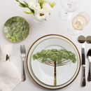 Linha Mesa Posta Brasil FLORES VERDES - Serve 06 pessoas (Pré-venda)