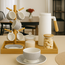 Kit Cantinho do Café Bambu & Porcelana | PRÉ-BLACK FRIDAY!