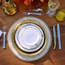 Aparelho de Jantar Gold White – 60 peças (com Brinde) | Serve 06 Pessoas