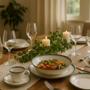 Aparelho de Jantar  Névoa Verde - Serve 06 pessoas (COLEÇÃO NÉVOA)