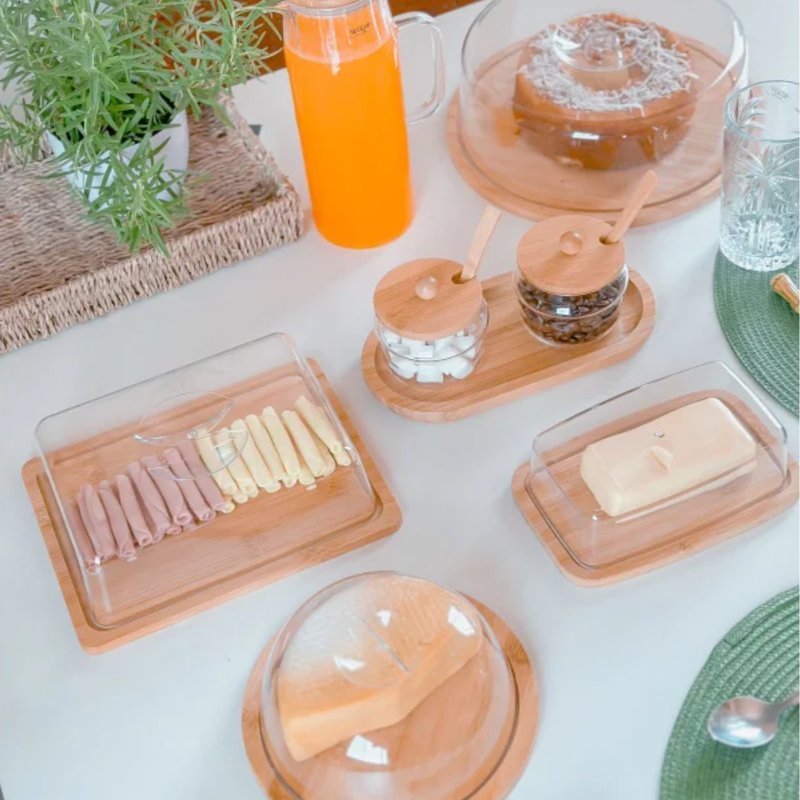Kit Café da Manhã - Bambu 08 peças