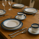 Aparelho de Jantar Decoração Névoa - Serve 06 pessoas