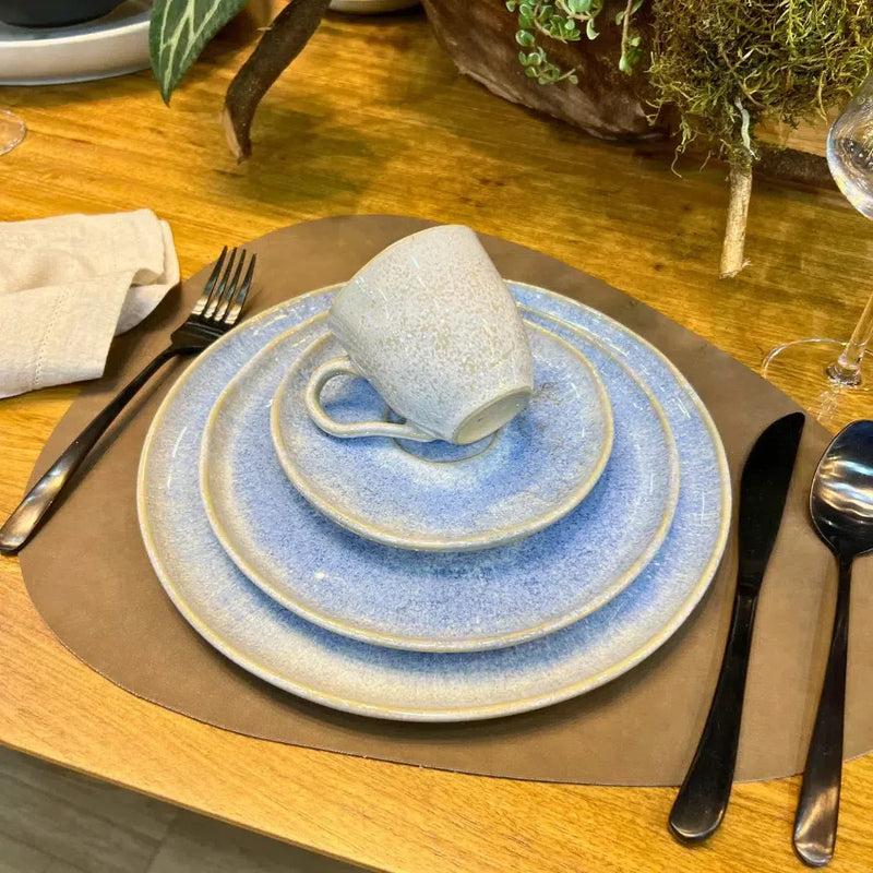 Aparelho de Jantar Azul Sereno –  (com Brinde) | Serve 06 Pessoas