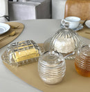 Conjunto Queijeira, Meleira, Manteigueira e Açucareiro Cristal - OFERTA