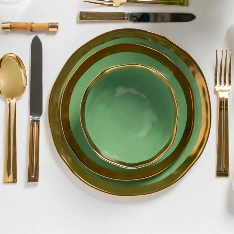 Aparelho de Jantar Marroquino Verde  – (com Brinde) | Serve 06 Pessoas